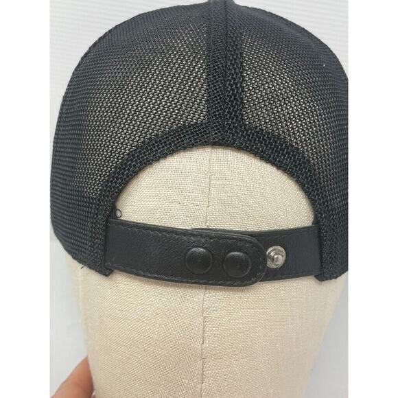 Vianel New York Hat Cap Green Size 58 Snap‎ Back Suede Made In Italy Darted main image 5